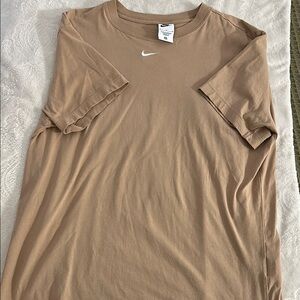 Nike Tan Short Sleeve Tee Essential Comfort